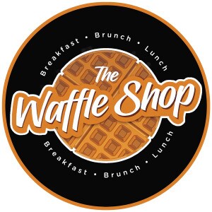 The Waffle Shop: Breakfast, Brunch, Lunch circular sign